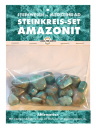 Amazonit Steinkreis Set Trommelsteine