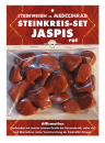 Jaspis, rot Trommelstein Steinwesen im Medizinrad Steinkreisset